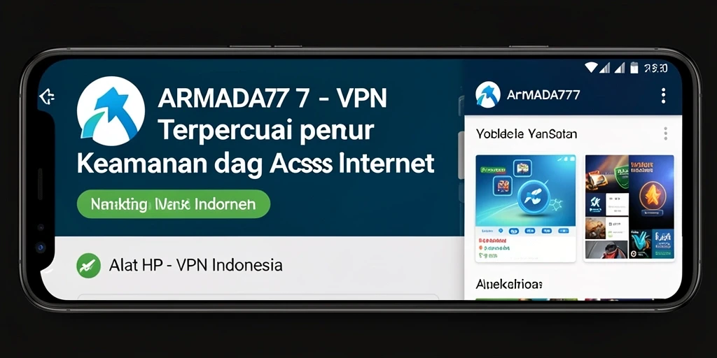 Antarmuka aplikasi ARMADA777 yang mudah digunakan dan fungsional.