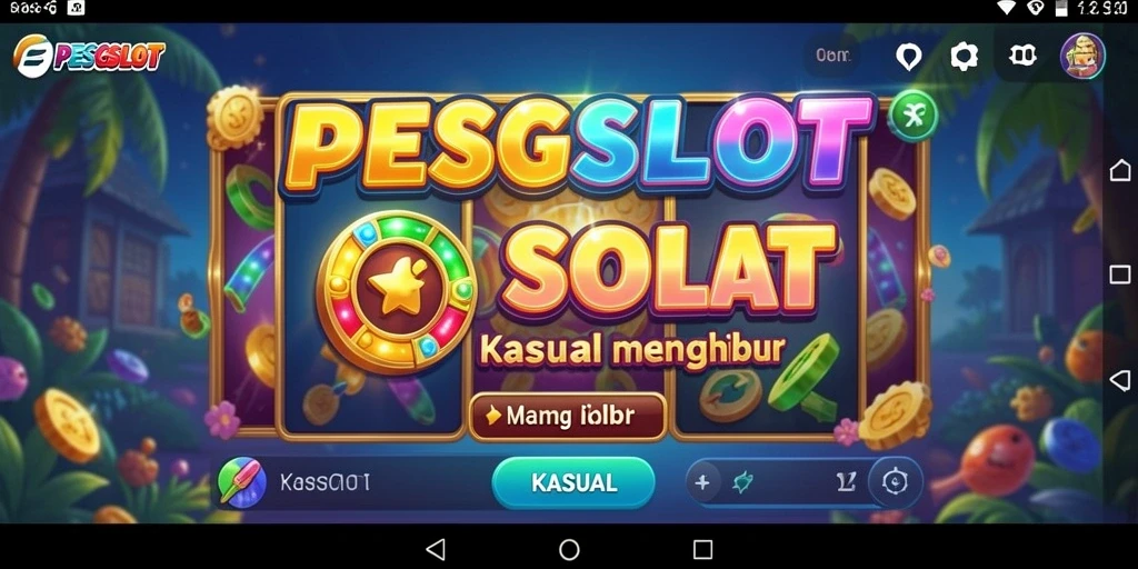 Antarmuka menarik PESGSLOT dengan tema slot yang bervariasi.