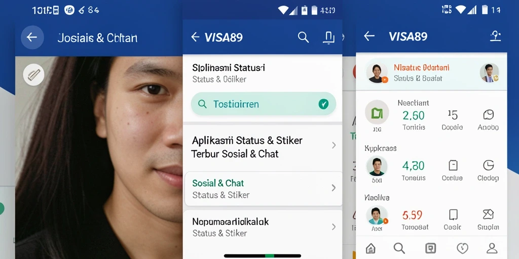 Antarmuka <strong>VISA89</strong> yang intuitif dan penuh warna.