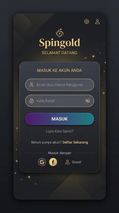Masuk Akun Spingold untuk Pengguna Android