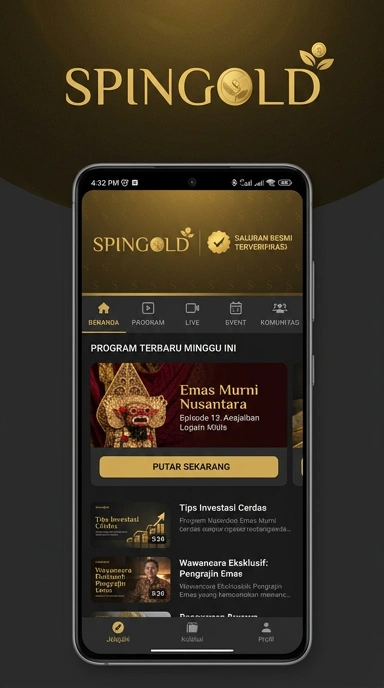 Kanal Resmi Spingold untuk Pengguna Android Indonesia